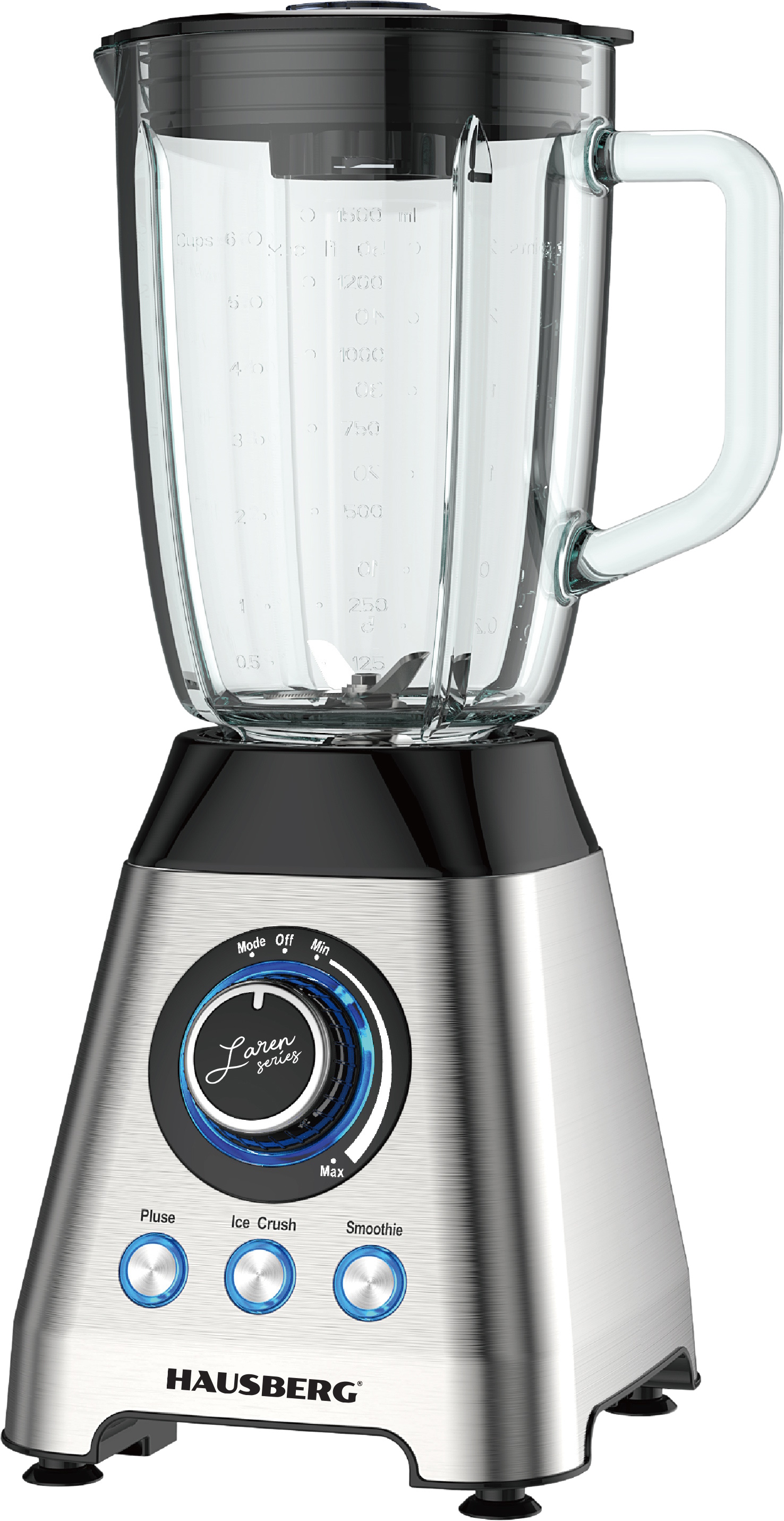 ELECTRIC STAINLESS STEEL BODY GLASS JAR BLENDER
